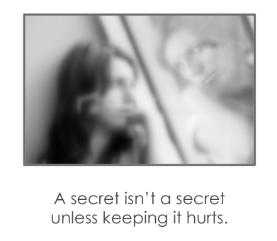 A secret isn’t a secret unless keeping it hurts - Shantaram